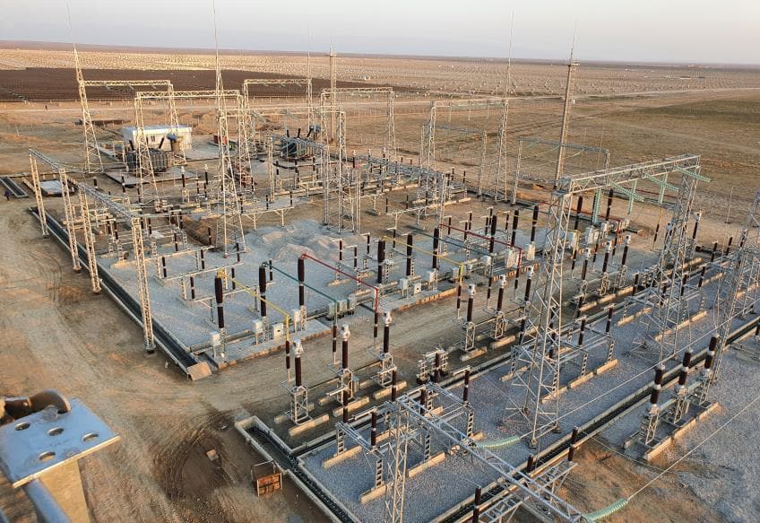 Tutli fotoelektr stansiyasi uchun 35/220 kV nimstansiya qurilishi — 1
